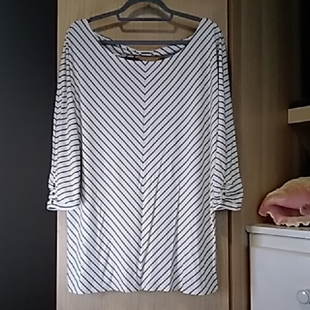 Striped Knit Top Sz XL
